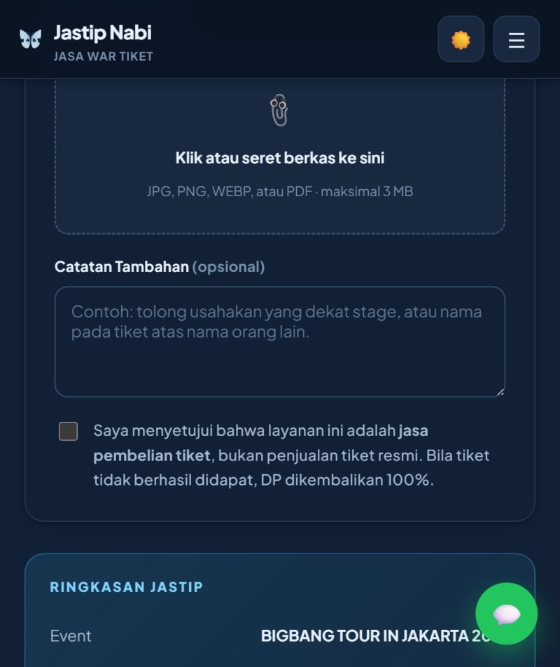 Langkah 6: Unggah bukti & kirim