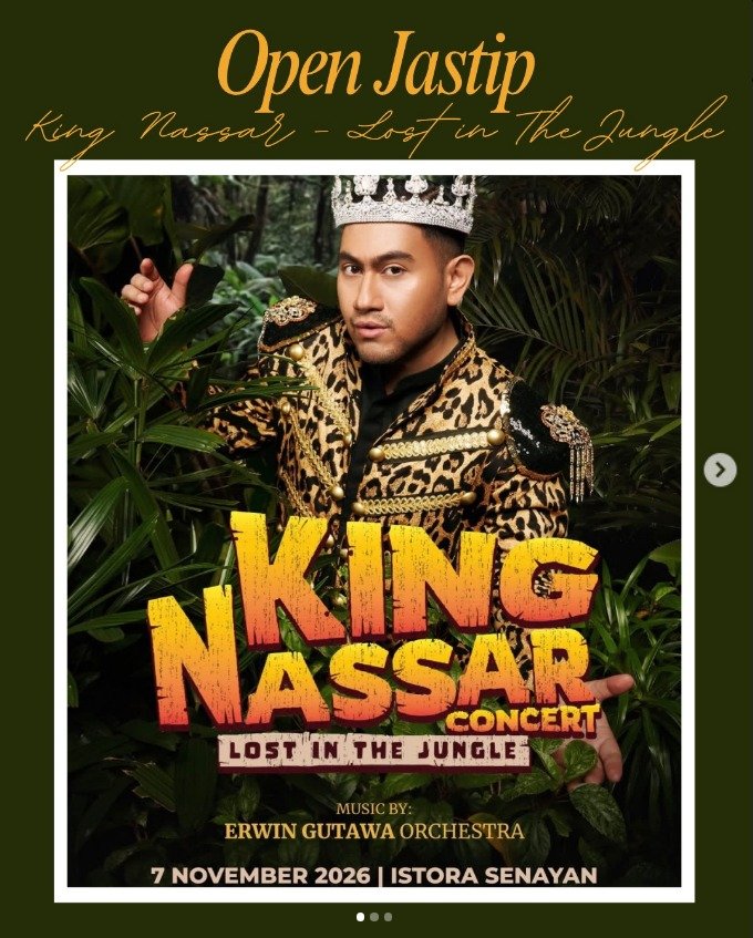 Poster KING NASSAR CONCERT LOST IN THE JUNGLE