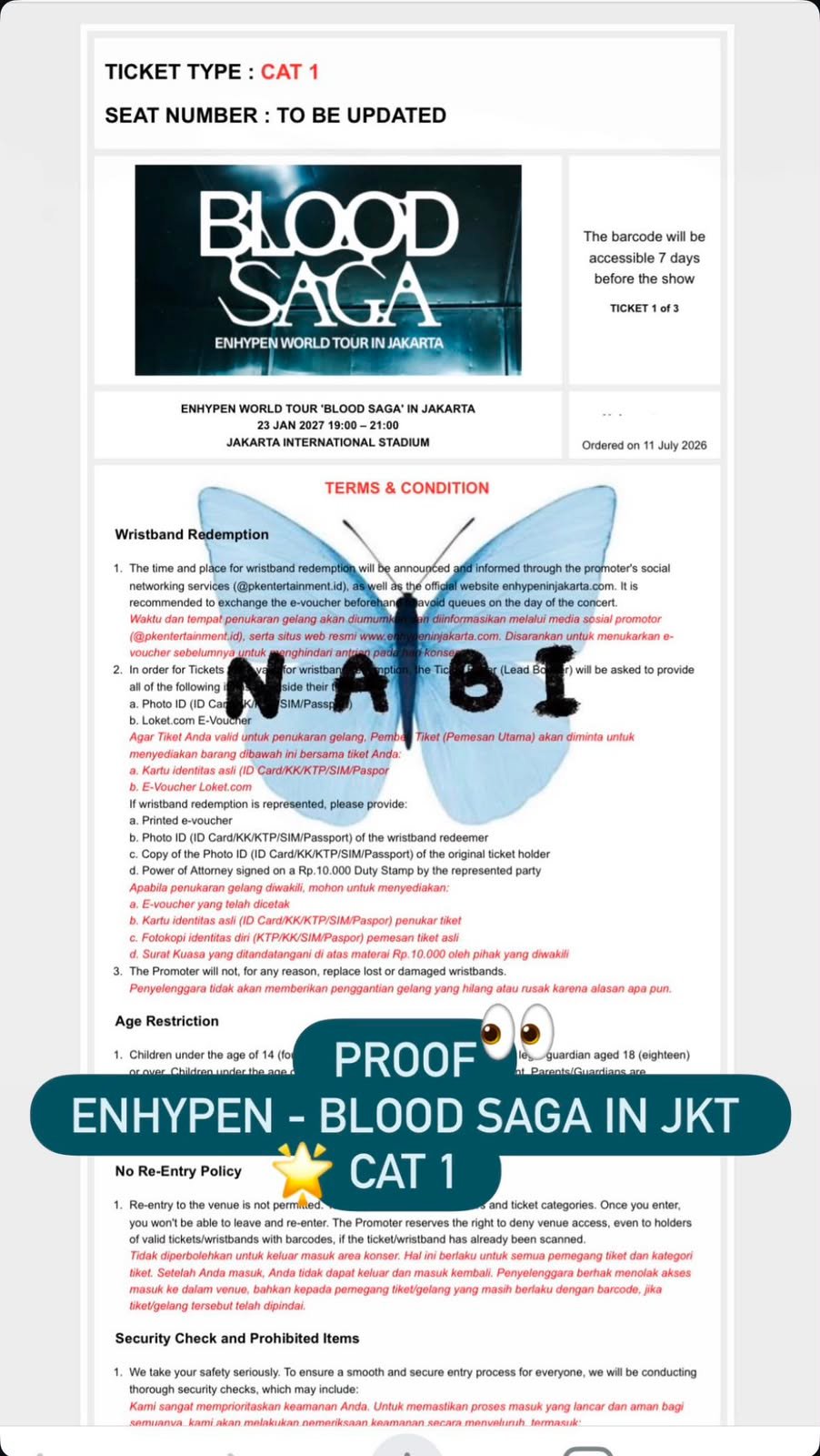 Bukti testimoni SECURED - ENHYPEN