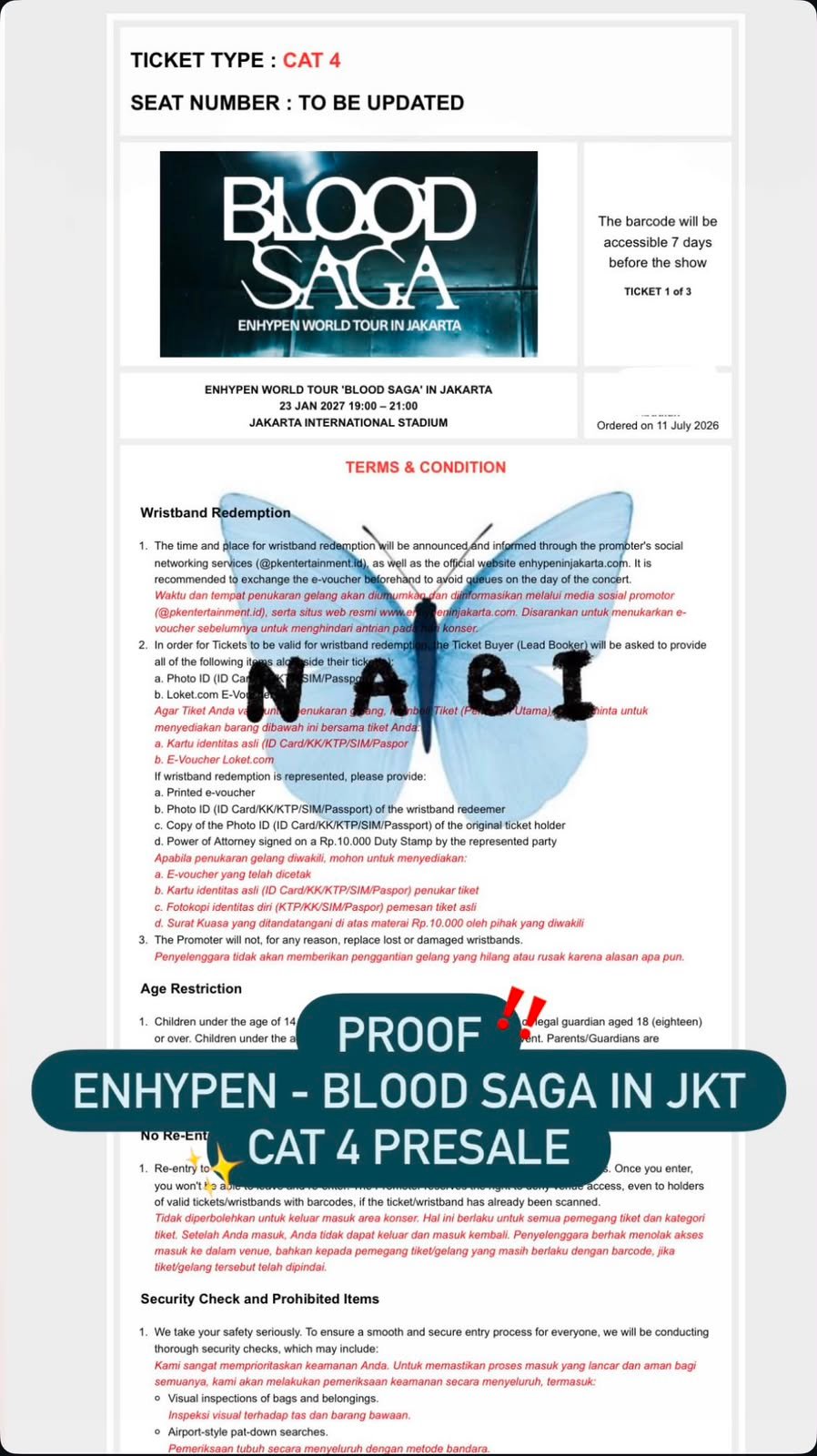 Bukti testimoni SECURED - ENHYPEN