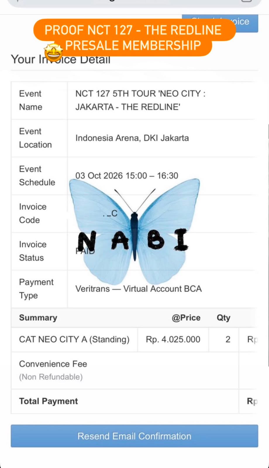 Bukti testimoni SECURED - NCT 127